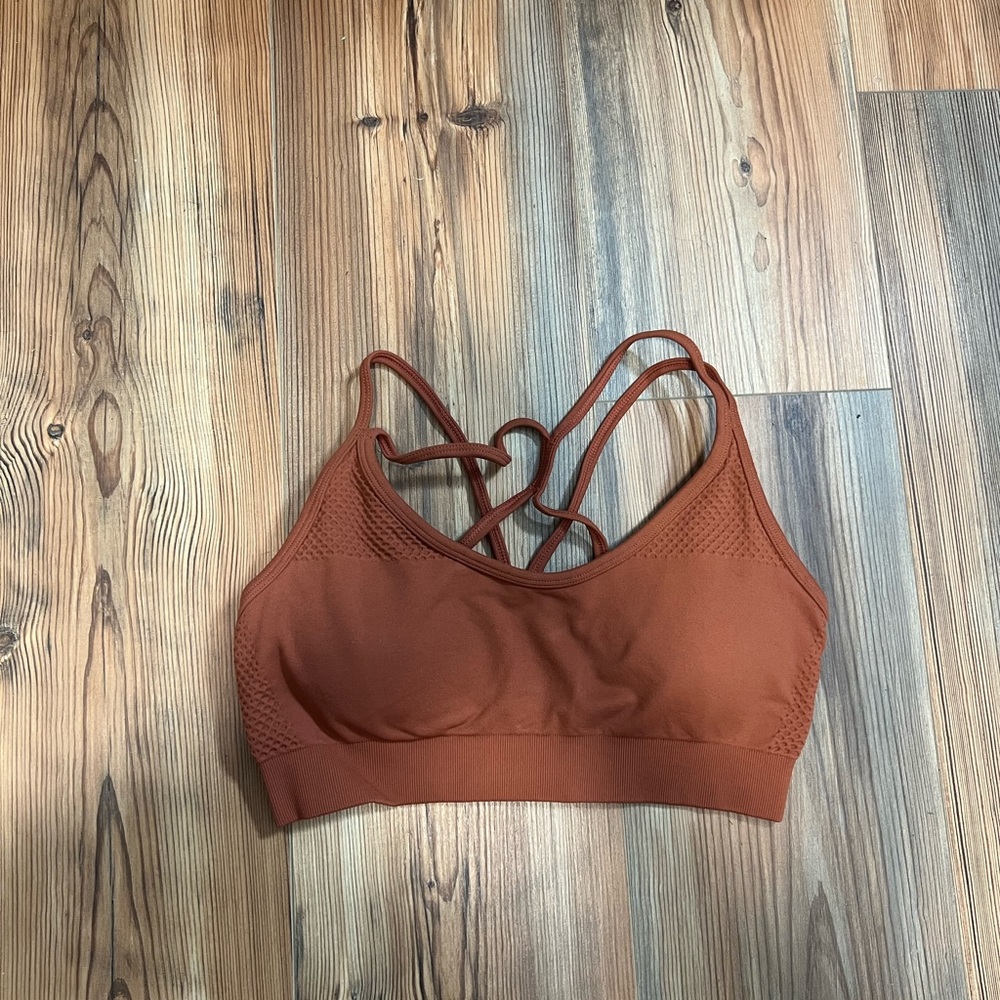 Curves N Combatboots Seamless Bra Orange